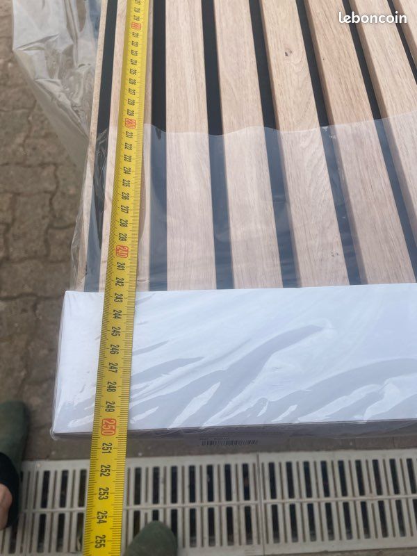 Panneau tasseaux chêne naturel – 250 cm – réf. 85350164 (image 13)