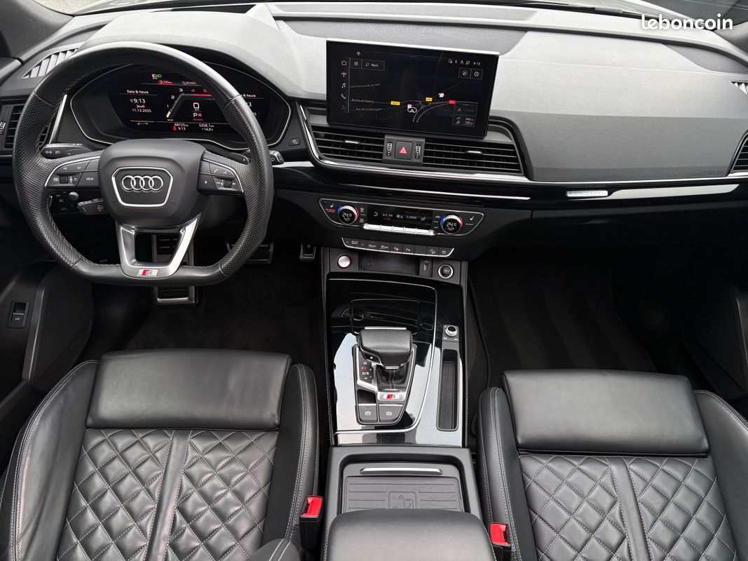 Audi SQ5 Sportback Nardo 3.0 TDI Quattro 341ch Première main Malus payé Garantie 6 ans Suivi Audi Suspension pilotée Attelage Toit ouvrant 839/mois (image 4)
