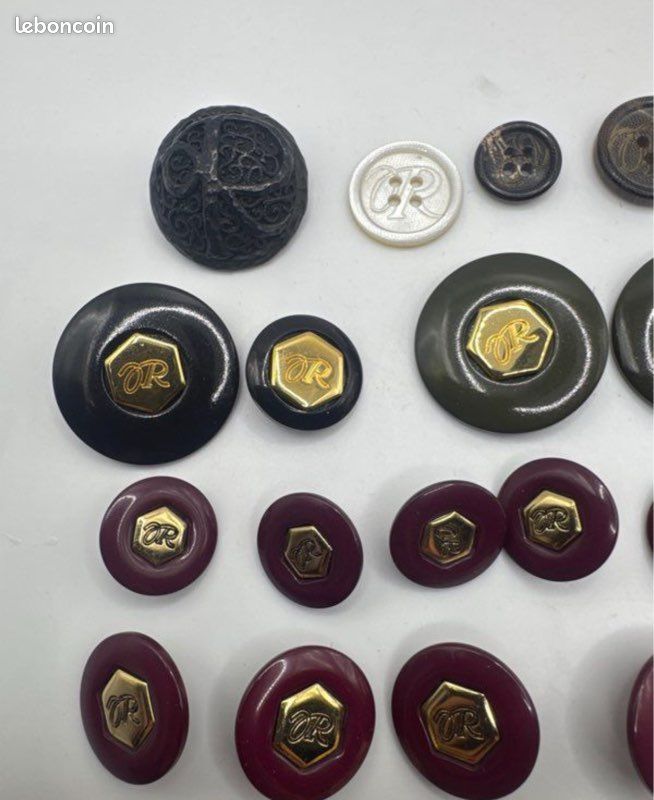 Bouton Design Carré Métal Mordoré 13 20 25mm - Buttons Paradise