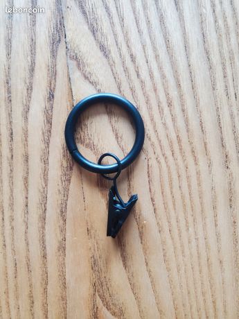 Lot de 30 anneaux pour tringle à rideaux Diamètre intérieur : 25 mm En
