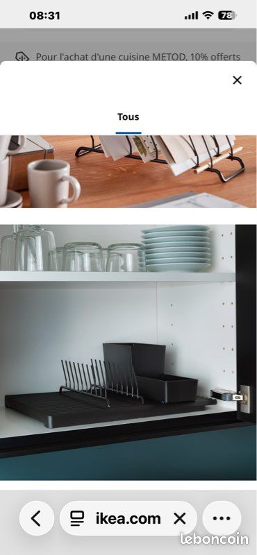 Lot de 6 range couverts/assiettes rinning IKEA (image 4)