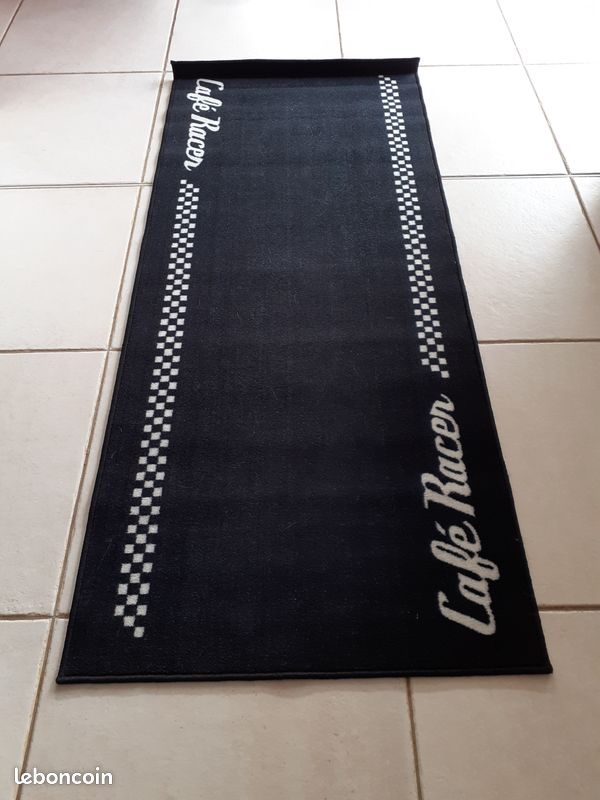 Tapis Moto Café racer Noir