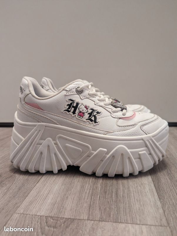 Zapatos Hello Kitty Bershka Plataforma Plataformas Hello Kitty