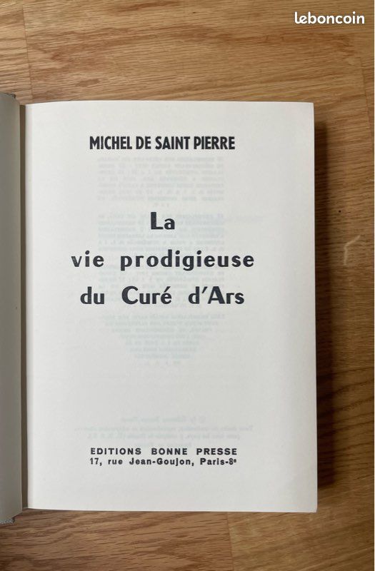 Lot de 2 livres sur le Curé d’Ars – Francis Trochu - Michel de Saint Pierre (image 5)