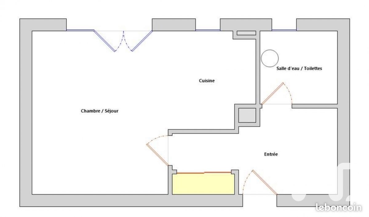 Studio 1 pièce 32 m² (image 7)