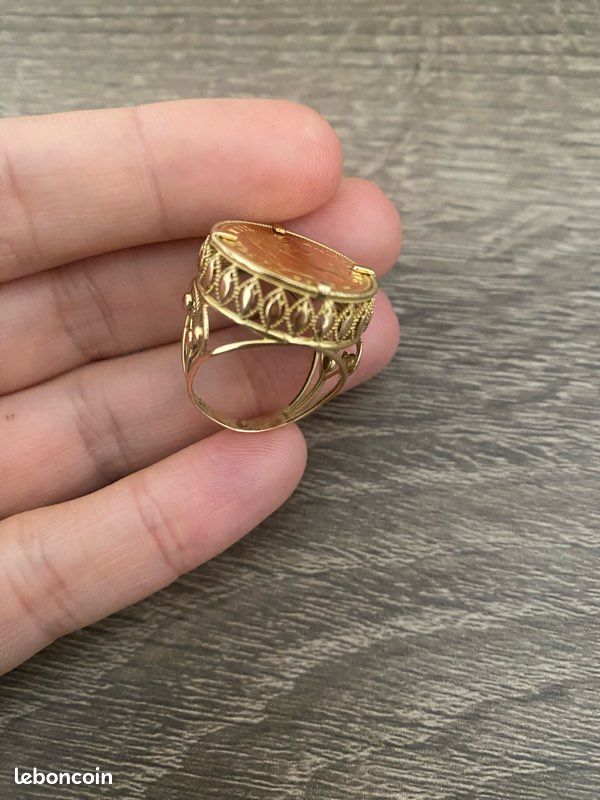 Monture Bague Louis Bague Napoleon 10 Francs Bague En Or Louis 10