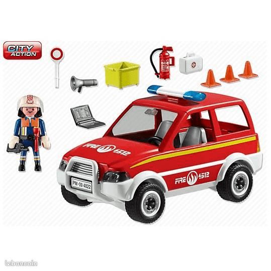 PLAYMOBIL CITY ACTION 4822 VOITURE POMPIER + 4 ans (image 2)