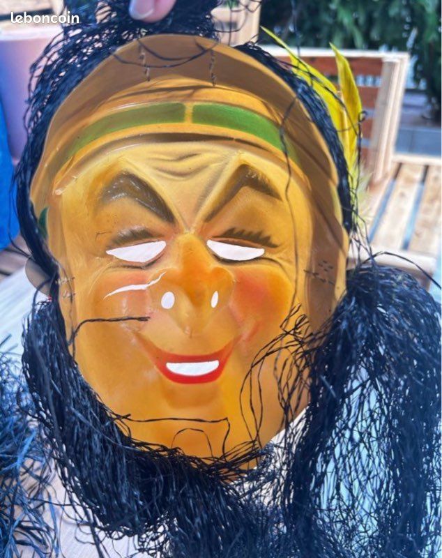 GRAND MASQUE DE CARNAVAL CESAR - CLOWN SPECTACULAIRE 61CM