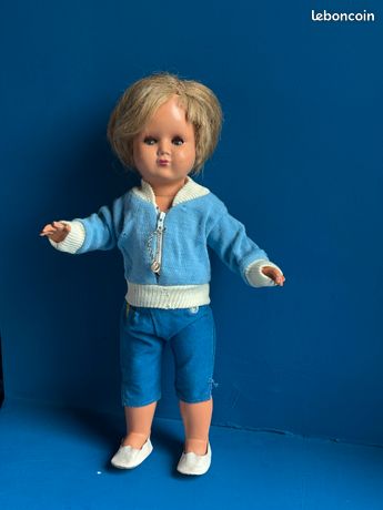 Paire De Souliers Brodequins GL Pour Poupée BLEUETTE – Authentique 1950 – Boîte D’origine