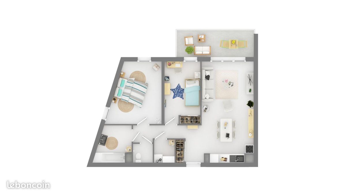 Appartement 3 pièces 68 m² · à Draguignan · 68 m² · 859 €