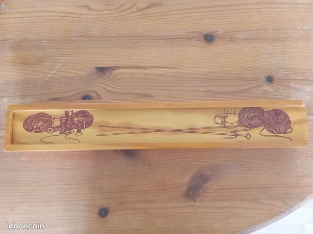 Porte-Aiguilles à Coudre en Bois | Tube de Rangement pour Aiguilles à Broder – Boîte de Rangement pour Aiguilles à Tricoter – Boîte en Bois pour Aiguilles à Coudre à la Main