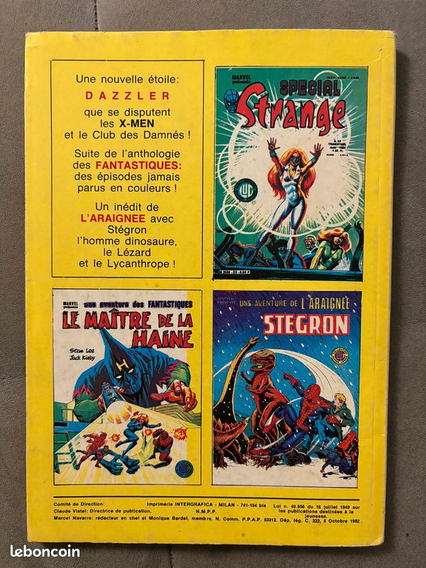Spécial Strange Origines N° 154 Bis - Octobre 1982 (image 2)