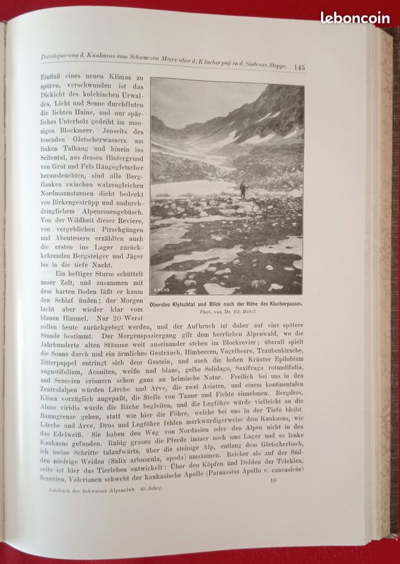 Alpinisme Club Alpin Suisse 1913 JAHRBUCH DES SCHWEIZER ALPENCLUB (image 11)