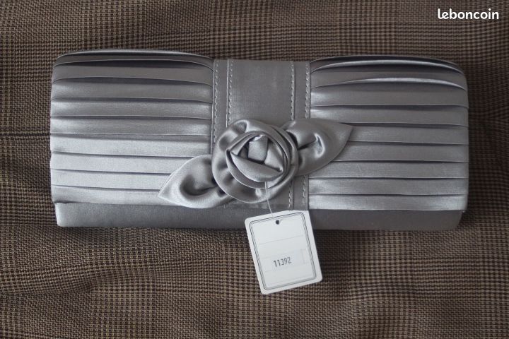 Pochette de soirée grise (image 1)
