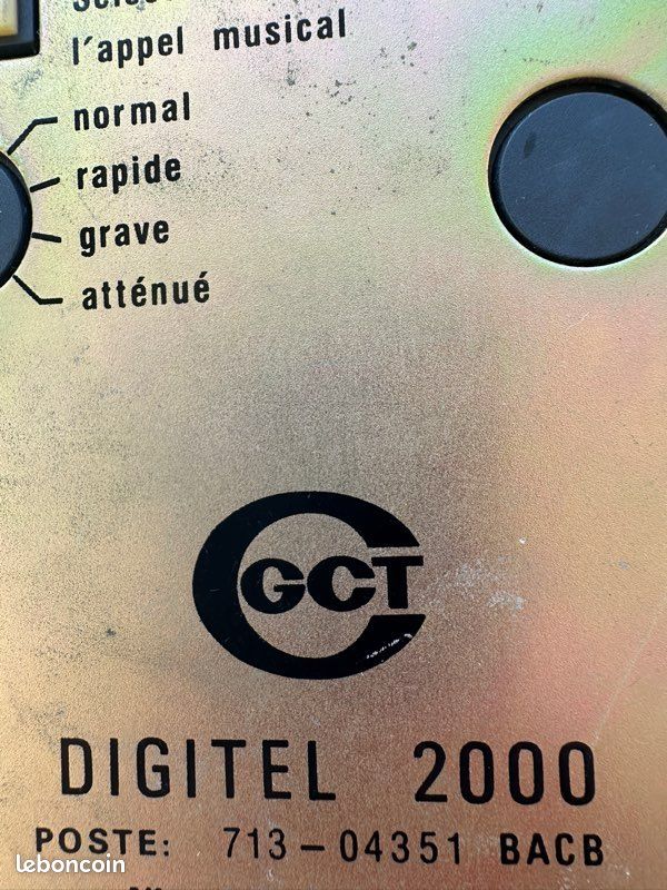 Téléphone vintage Digitel 2000 vert - Collection