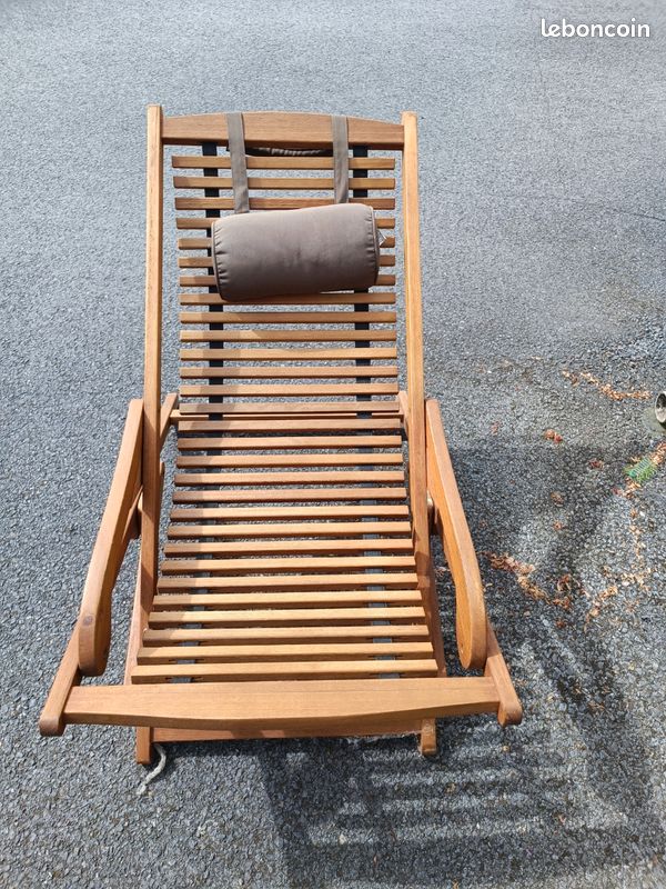 Chaise longue en bois (image 1)