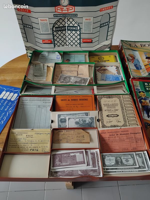 2 Jeux / jouets de 1962 la Banque Internationale Enfantine et la Boîte Postale (image 3)