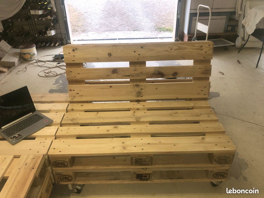 Salon d'extérieur fait-mains à partir de palettes EPAL (image 6)