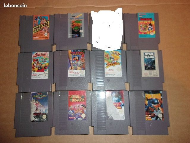 Jeux nintendo nes double dragon megaman punch (image 1)