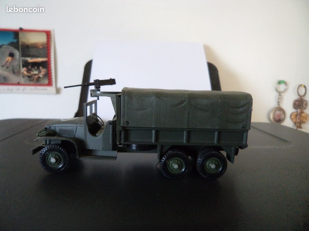 Miniature Solido 1/50 – GMC Atelier Militaire – Vert – Avec Accessoires – Guerre