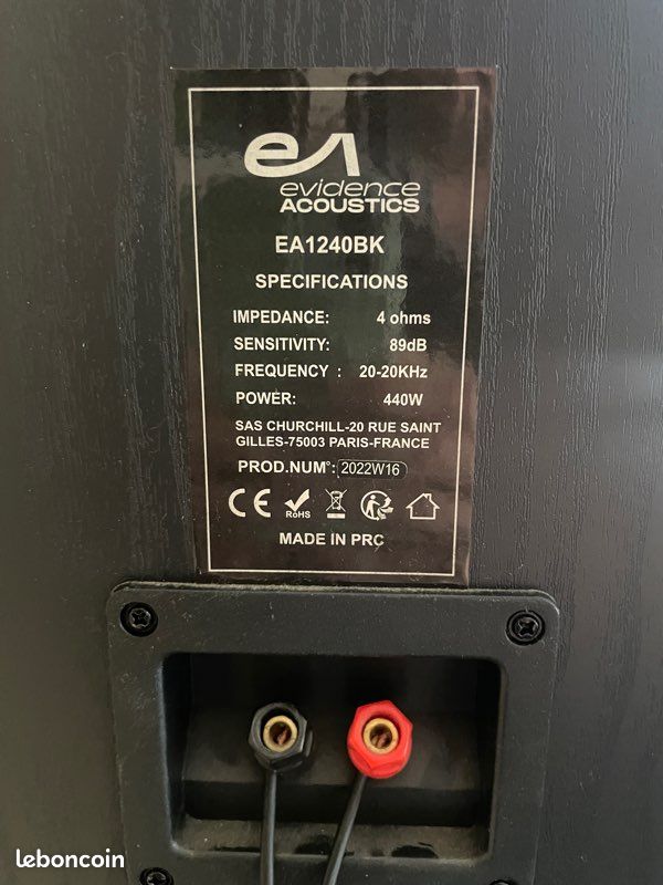 Ensemble Home Cinéma Évidence Acoustique + ampli Bluetooth 7.2 – 1100 W (image 5)