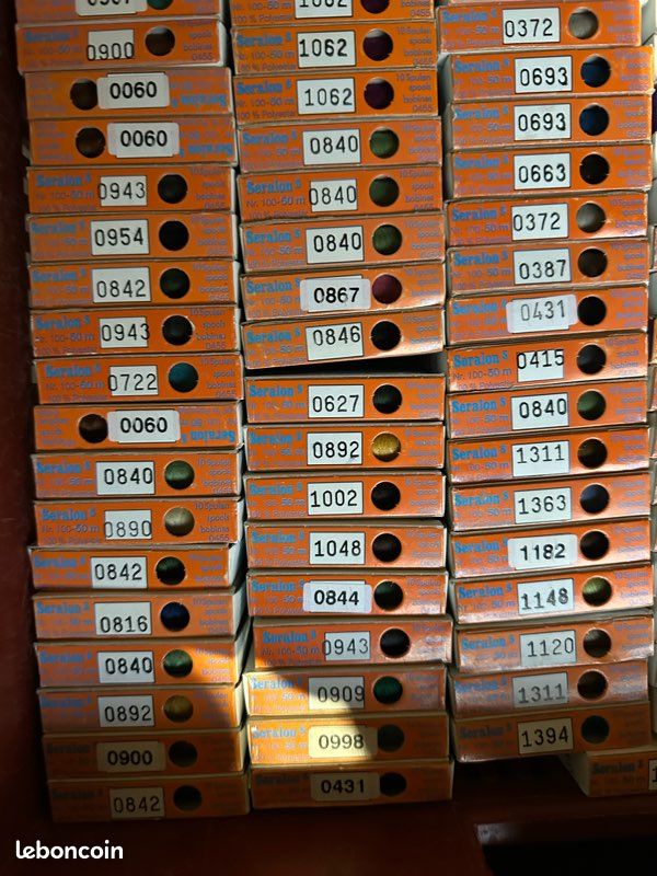Lot de 100 boîtes (x10 bobines ) fils polyester (image 3)