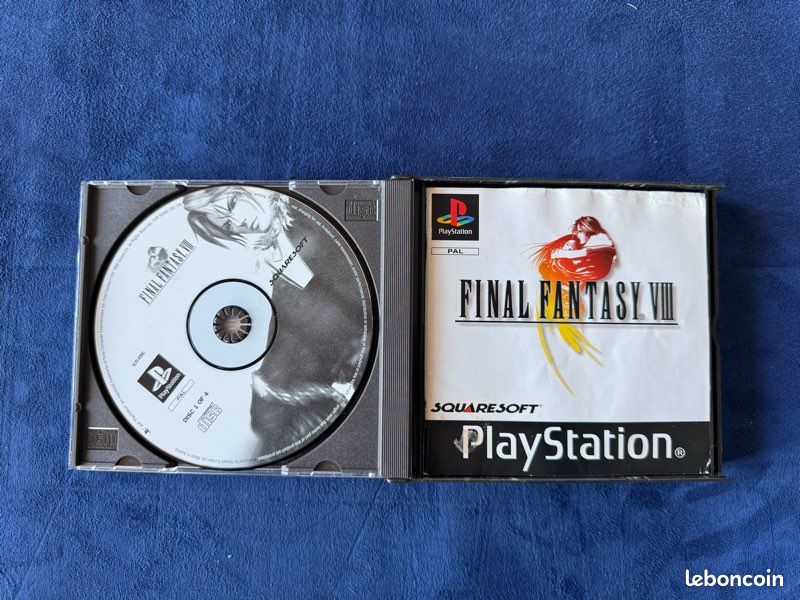 Final Fantasy VIII Version Platinum – Disque 4 – Jeu PS1 – Bon état – Boîtier Et Notice Inclus