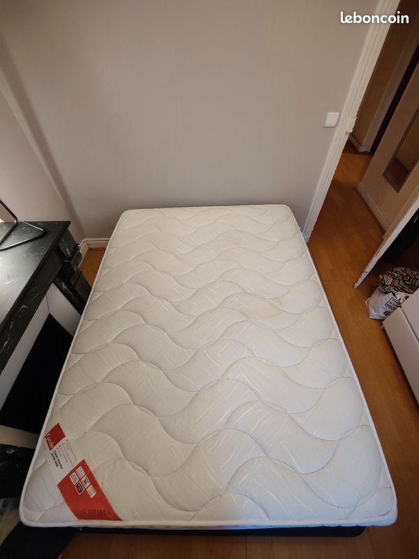 Sommier + matelas 140x190 (image 1)