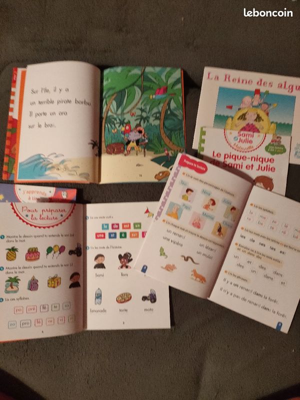 Lot livres début de cp Sami et Julie, Téo et Nina + divers (image 2)
