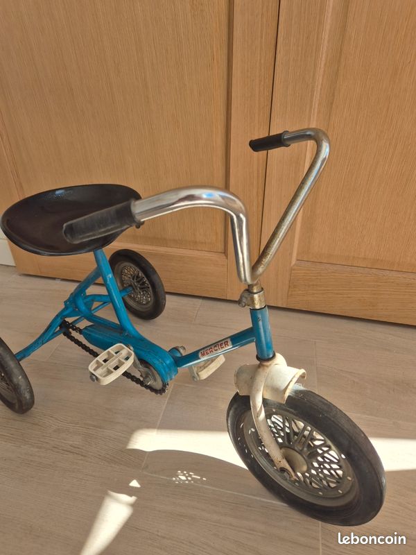 SIEGE VELO Enfant En Osier - Ancien - Rotin - Retro Velo