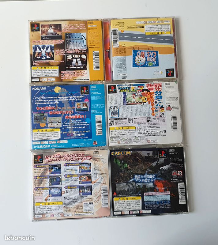 Lot De 5 Jeux PlayStation 1 (PS1) Japonais - Bon État - Pour Collectionneurs