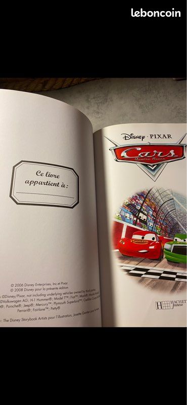 Livre cars Disney (image 3)
