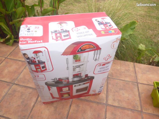CUISINE « MINI TEFAL STUDIO » SONORE DE SMOBY 22 ACCESSOIRES AVEC CAFETIERE carton scellé (image 7)