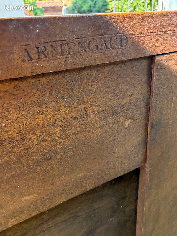 Magnifique commode galbée Commode tombeau bordelaise de style Louis XV. Armengaud (image 8)