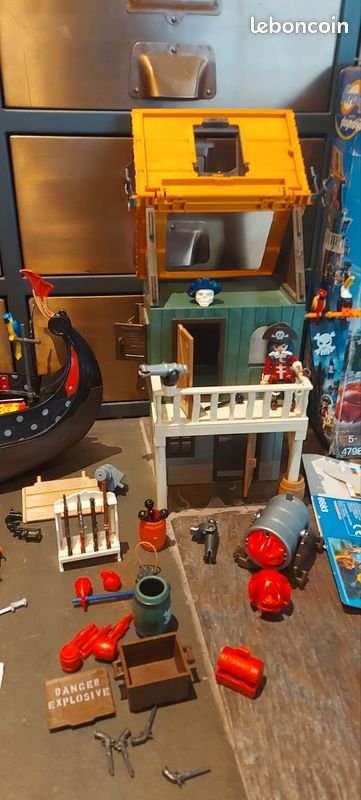 Gros Boulet De Canon PLAYMOBIL - Accessoire Pirate Pour Bateau, Occasion Bon état