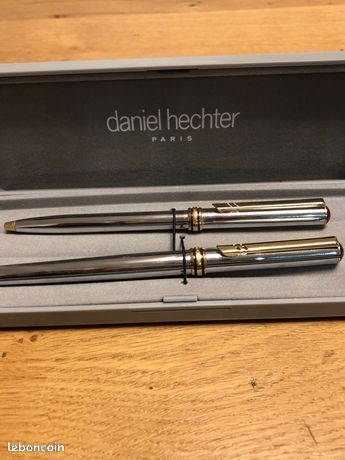 Porte-mine Daniel Hechter - Chrome Et Bleu, Avec écrin, Occasion En Excellent état