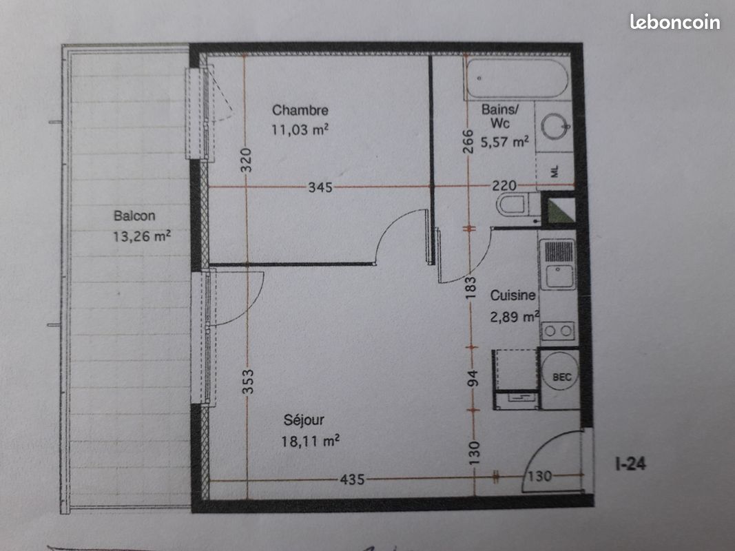 Appartement 2 pièces 39 m² · à Étrembières · 39 m² · 1 100 €/mois