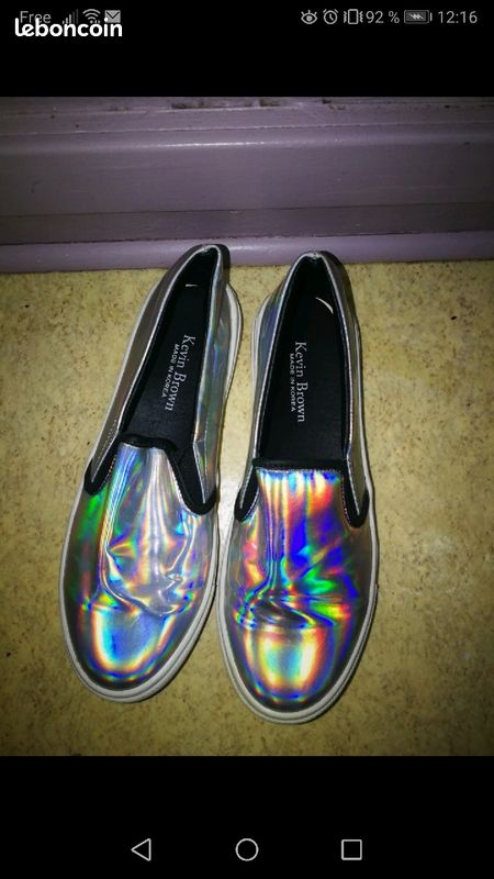 Korean sneakers chaussures vans holographiques (image 2)