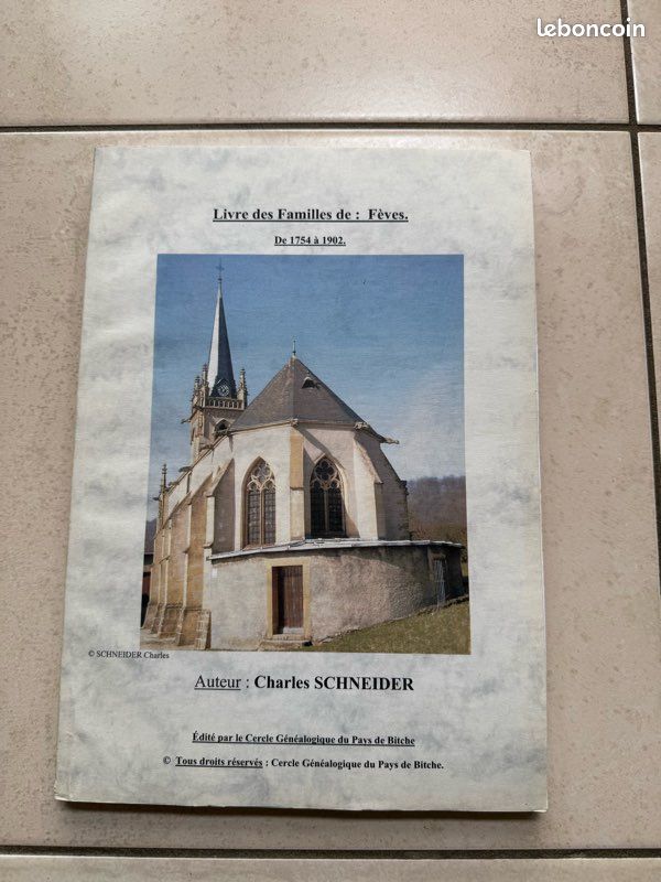 (Genealogie) livre des familles de : Fèves (image 1)