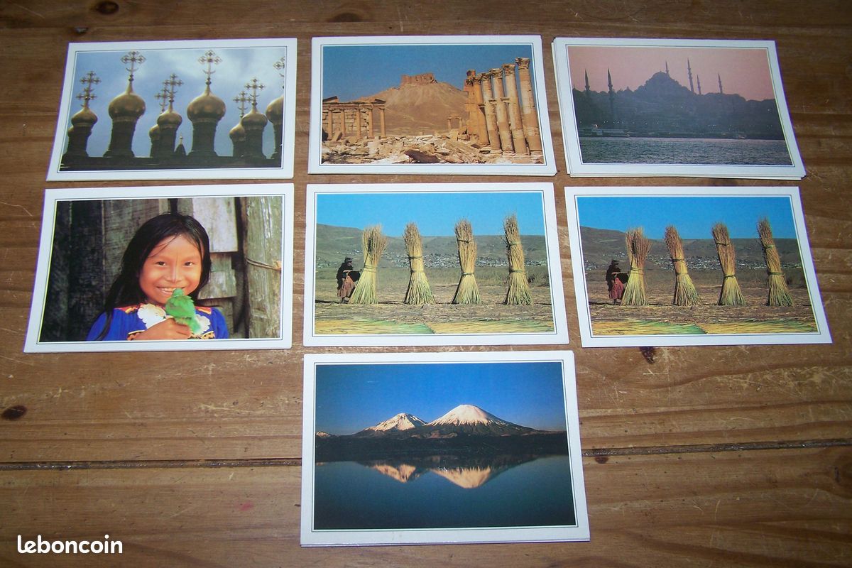 Cartes postales (8 vendues) tous thèmes en lot ou à l'unité (+ 92 doubles) (image 1)
