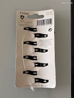 Barrettes clic clac noires métal (image 2)
