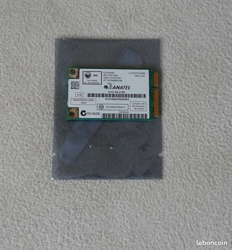 Carte wifi mini PCIe (image 1)