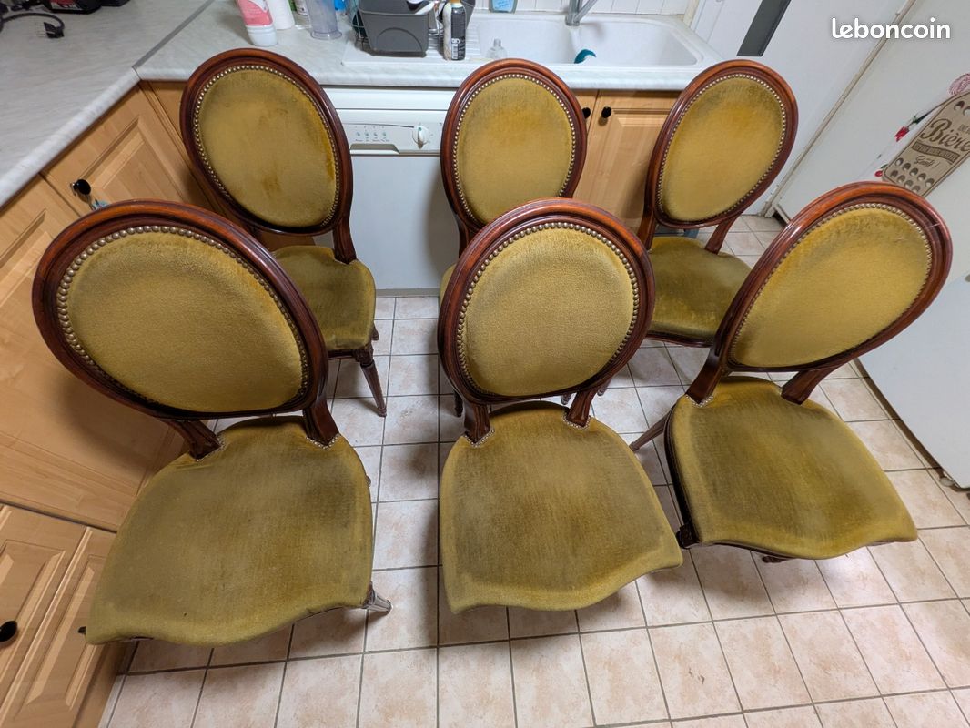 6 chaises Louis XVI (image 6)