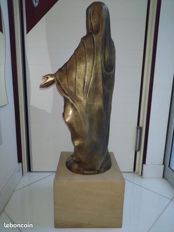 Statue XL de la vierge Marie en bronze (image 6)