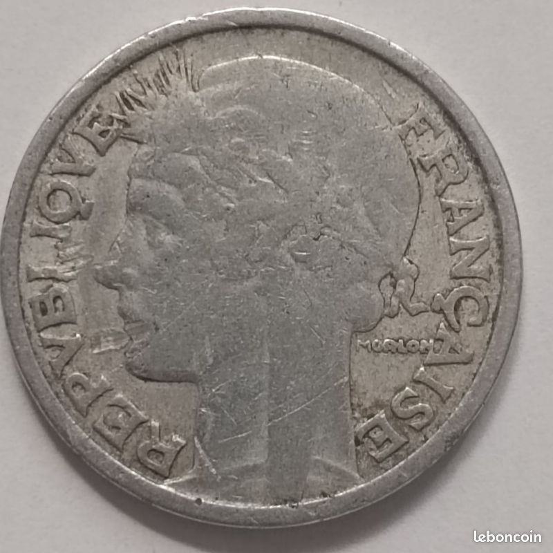 Pièce monnaie franc 2 francs 1947 (image 1)