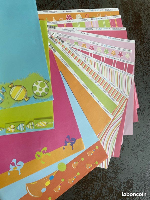 Scrapbooking feuilles papiers Toga (image 3)