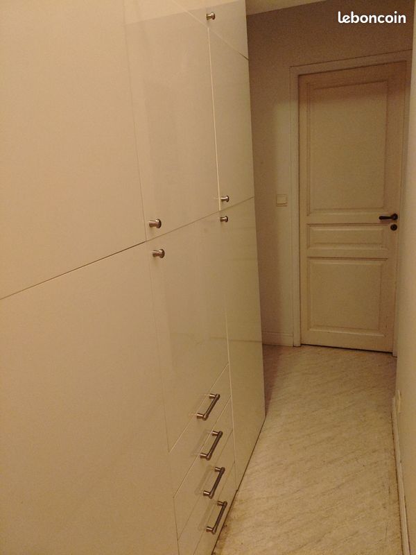 Étagère IKEA BESTA blanche avec portes et tiroirs (193 x 60 cm) (image 1)