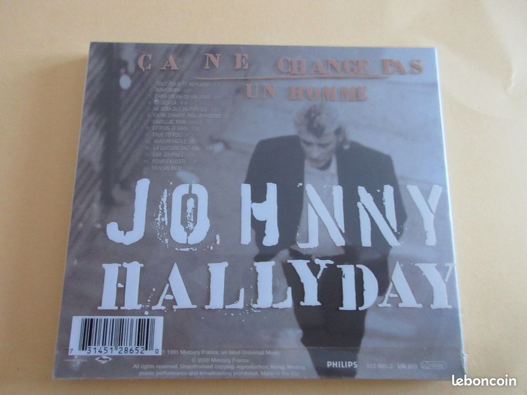 Johnny Hallyday DIGIPACK ÇA NE CHANGE PAS UN HOMME 3 VOLETS (image 2)
