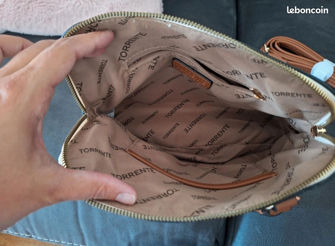 Sac à Main TORRENTE Made In France - Rouge - Bandoulière - Neuf Avec étiquettes