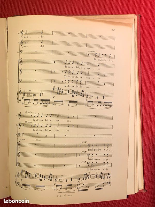 Massenet Esclamonde rare partition piano chant (image 5)